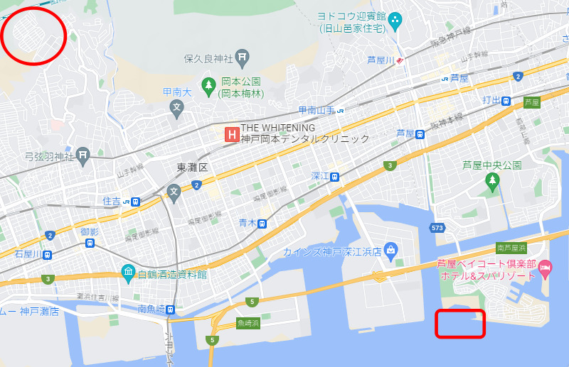 芦屋花火大会　渦森台