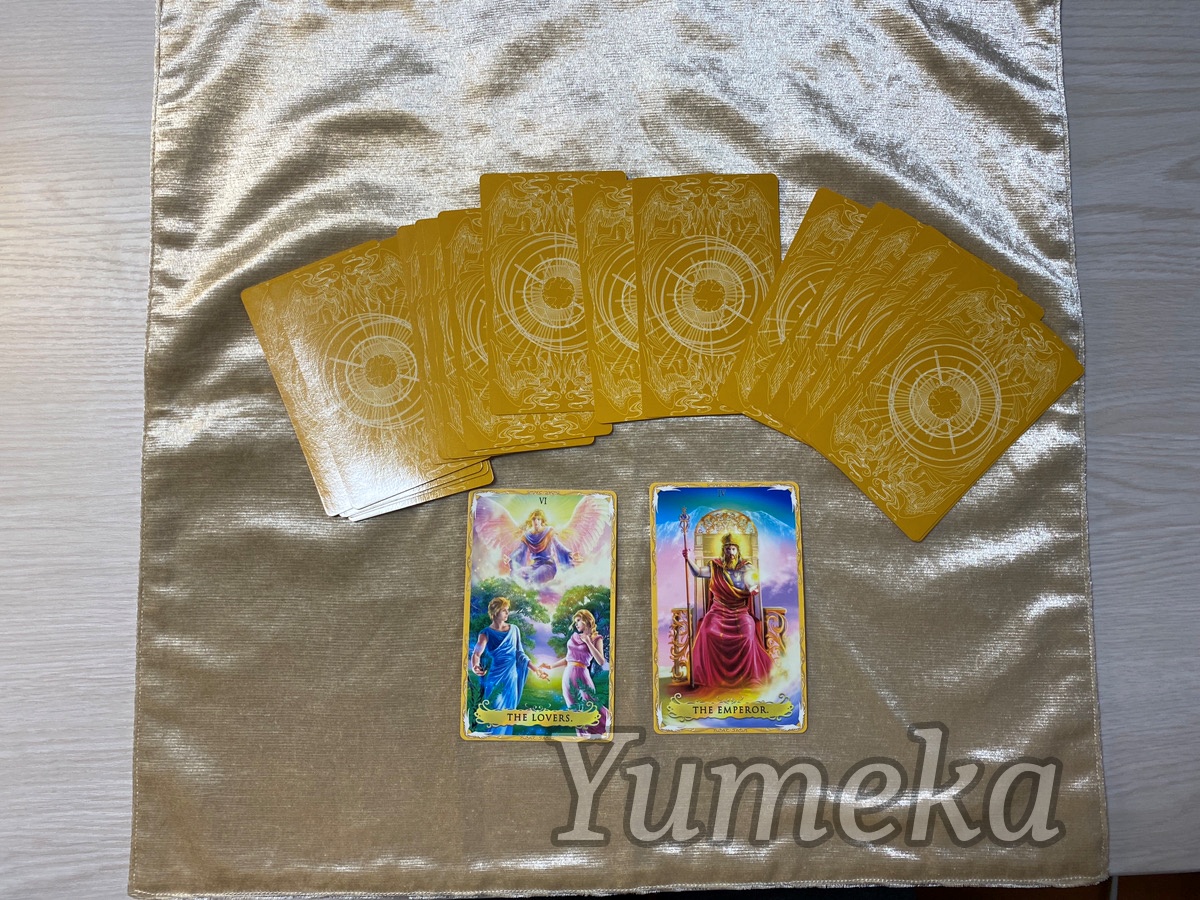 Yumeka　タロットカード　やり方　初心者　２枚引き　一列